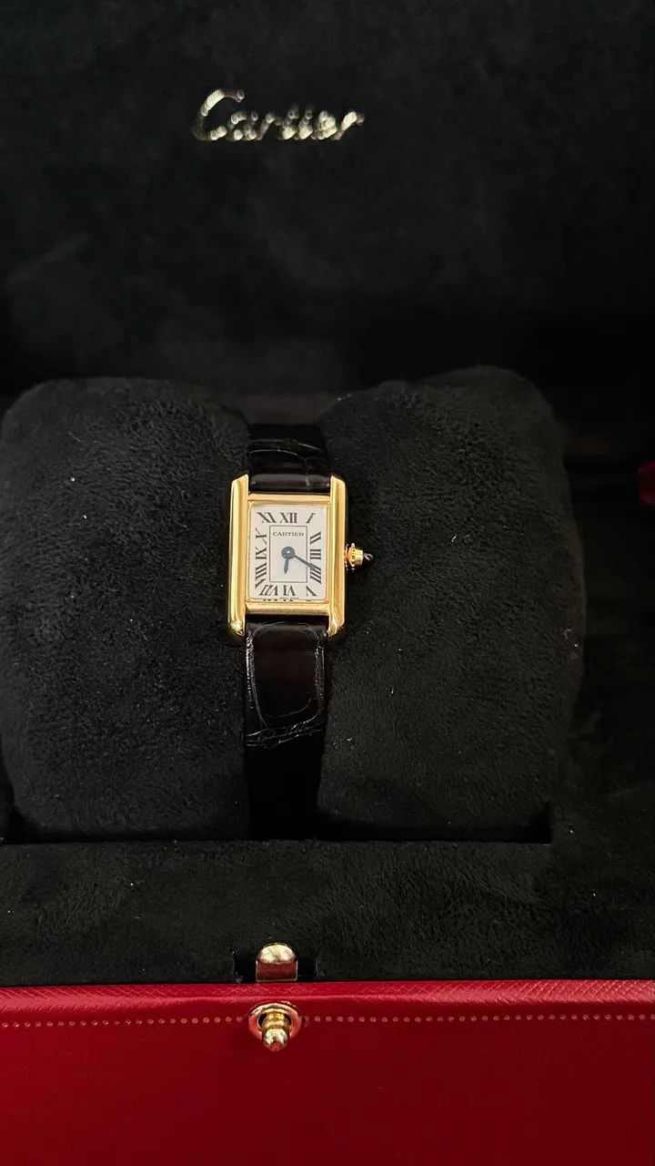 Cartier Tank Louis Cartier Mini - modelo clássico e sofisticado - Foto 2