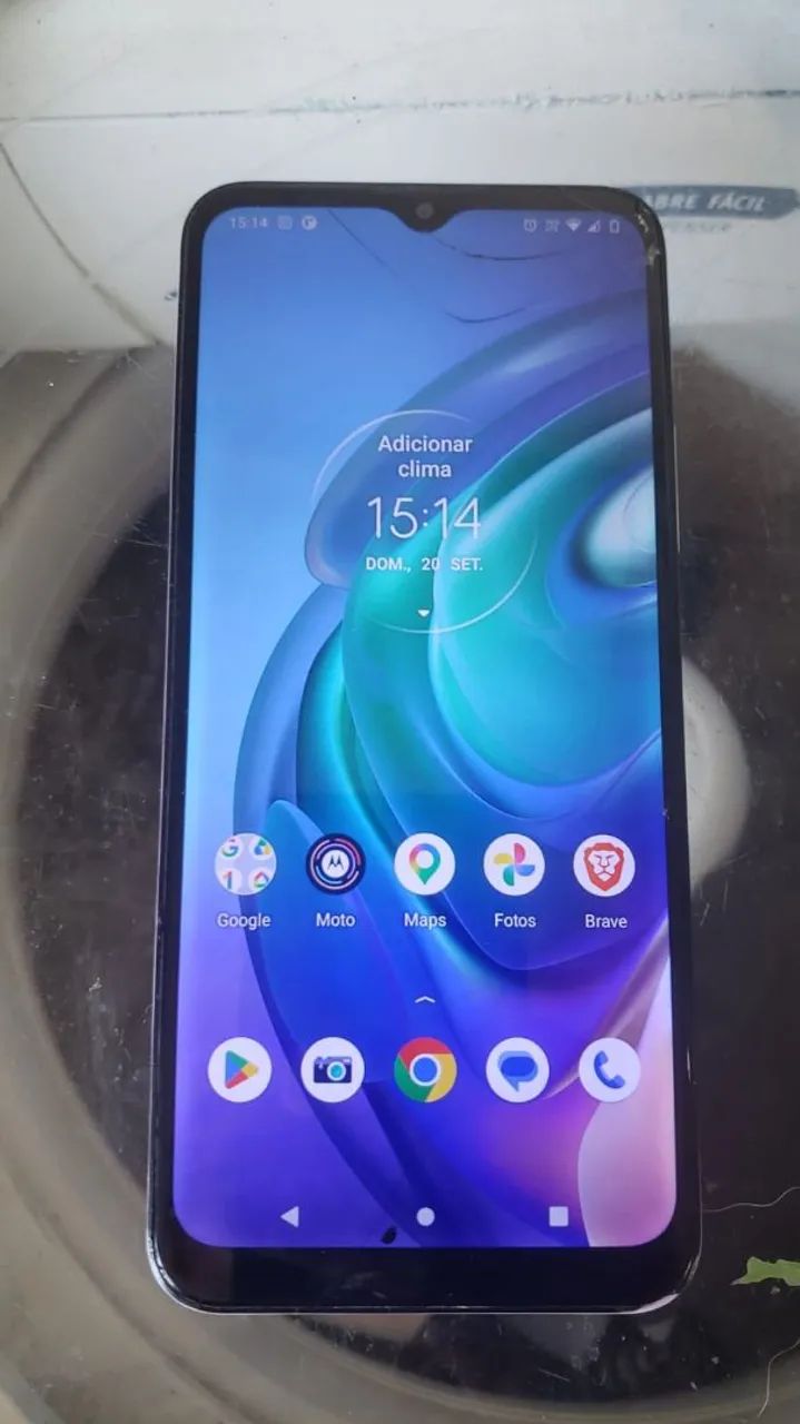 Moto G 10 64G (Tela trincada-Otimo preço)