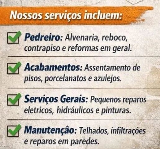 Reformas e reparos resistênciais (Pedreiro)