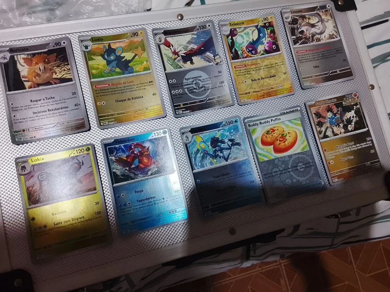 Set Cartas Pokémon Originais Holo Incomuns  - Foto 5