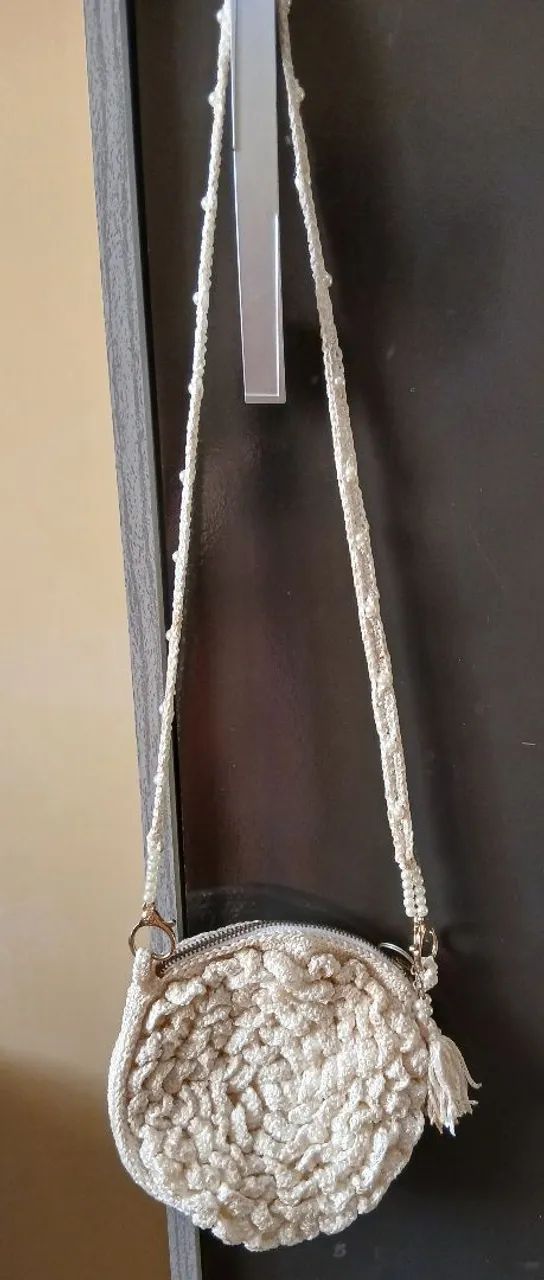 Bolsa de croché redonda  - Foto 5