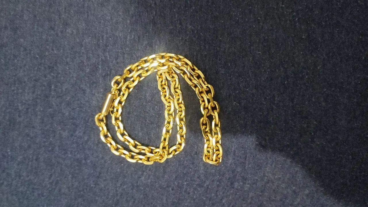 Corrente Banhada ouro 18k envernizada  - Foto 2