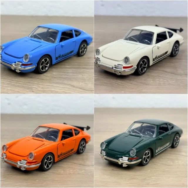 Kit 4 Porsche 901 1963 1:36 Diecast Metal Fricção - Hobbies e