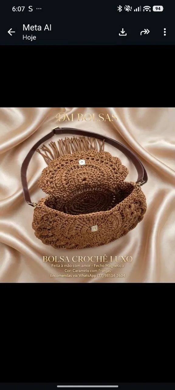 Bolsas de crochê ? - Foto 2