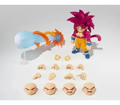Action Figure S.h. Figuarts SUPER SAIYAN 4  Son Goku (mini) Daima  - Foto 2
