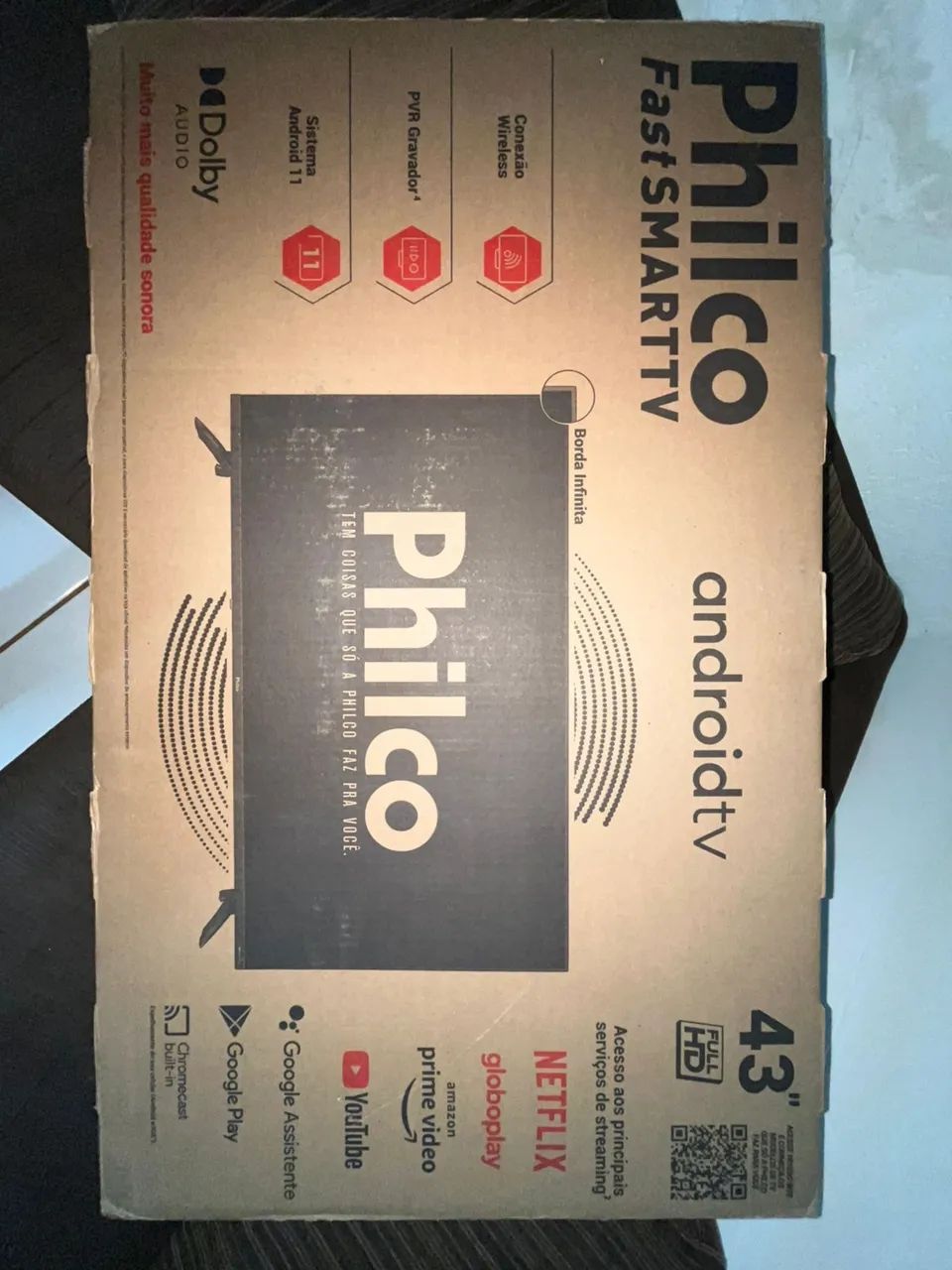 TV SMART 43 POLEGADAS, NUNCA USADA!