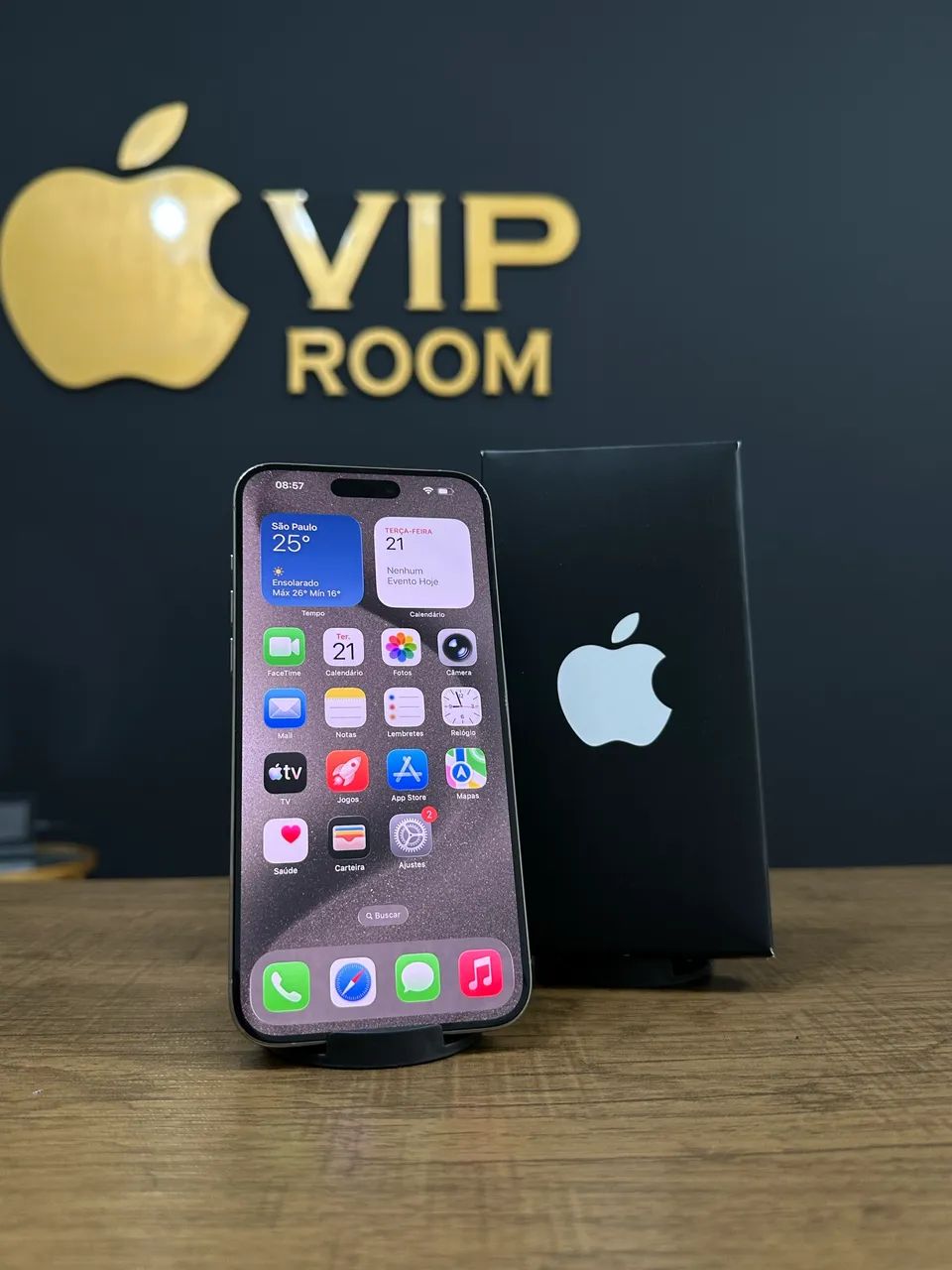 iPhone 15 Pro Max 256gb natural semi novo!! - Foto 4