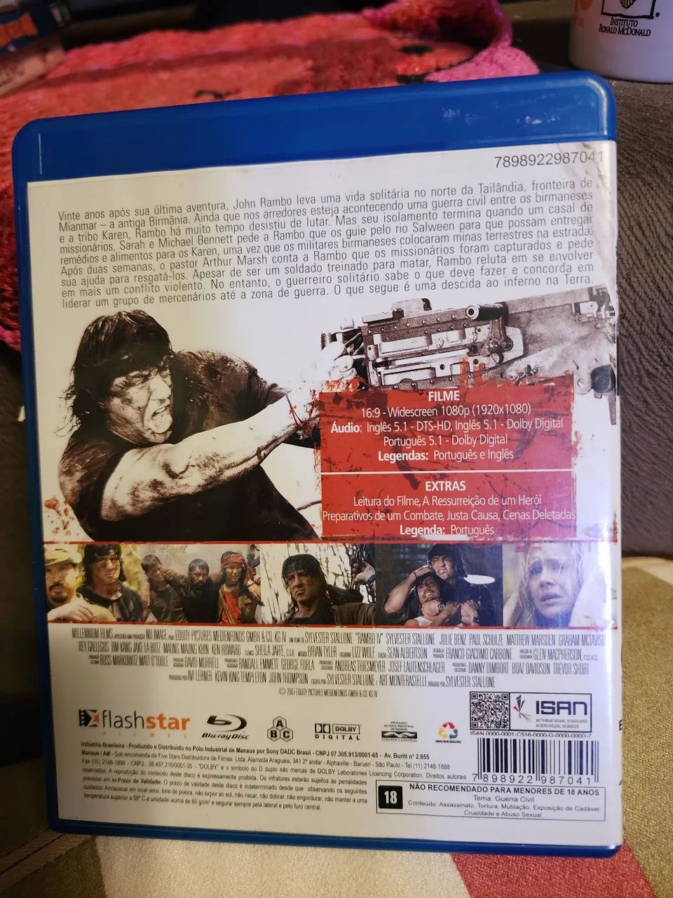 Blu Ray Rambo IV Stallone Rambo 4 original dublado  - Foto 2