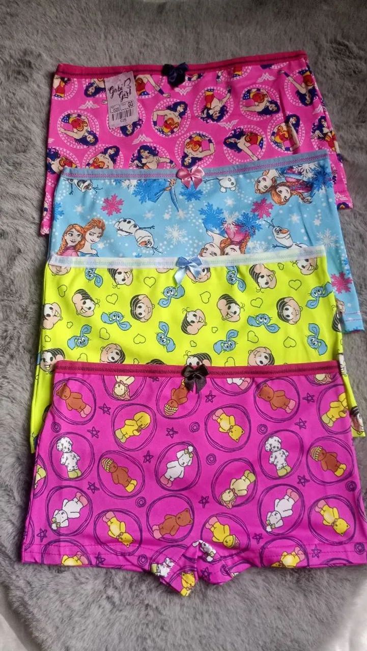 Kit Calcinha Box Infantil GG