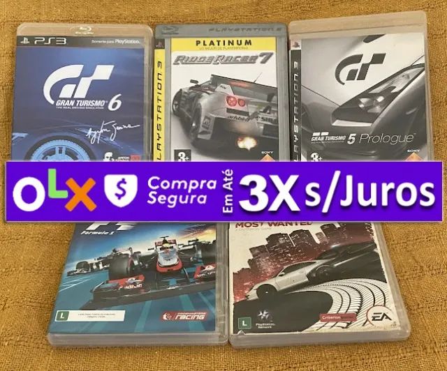 Coleção Corridas, 5 Jogos de Videogame p/ PS3 Originais Sony