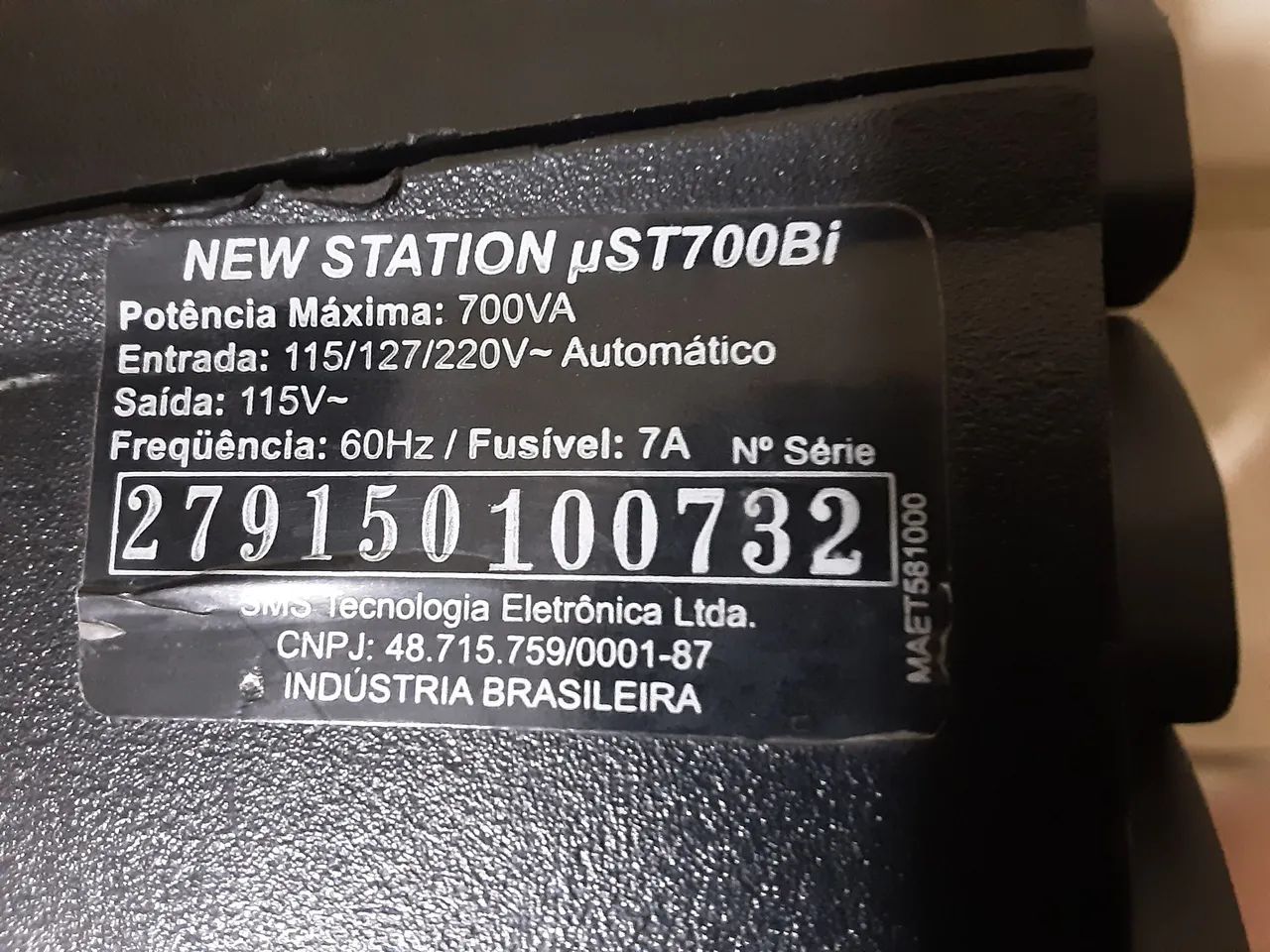 Nobreak SMS 700 va bivolt com bateria nova - Foto 3