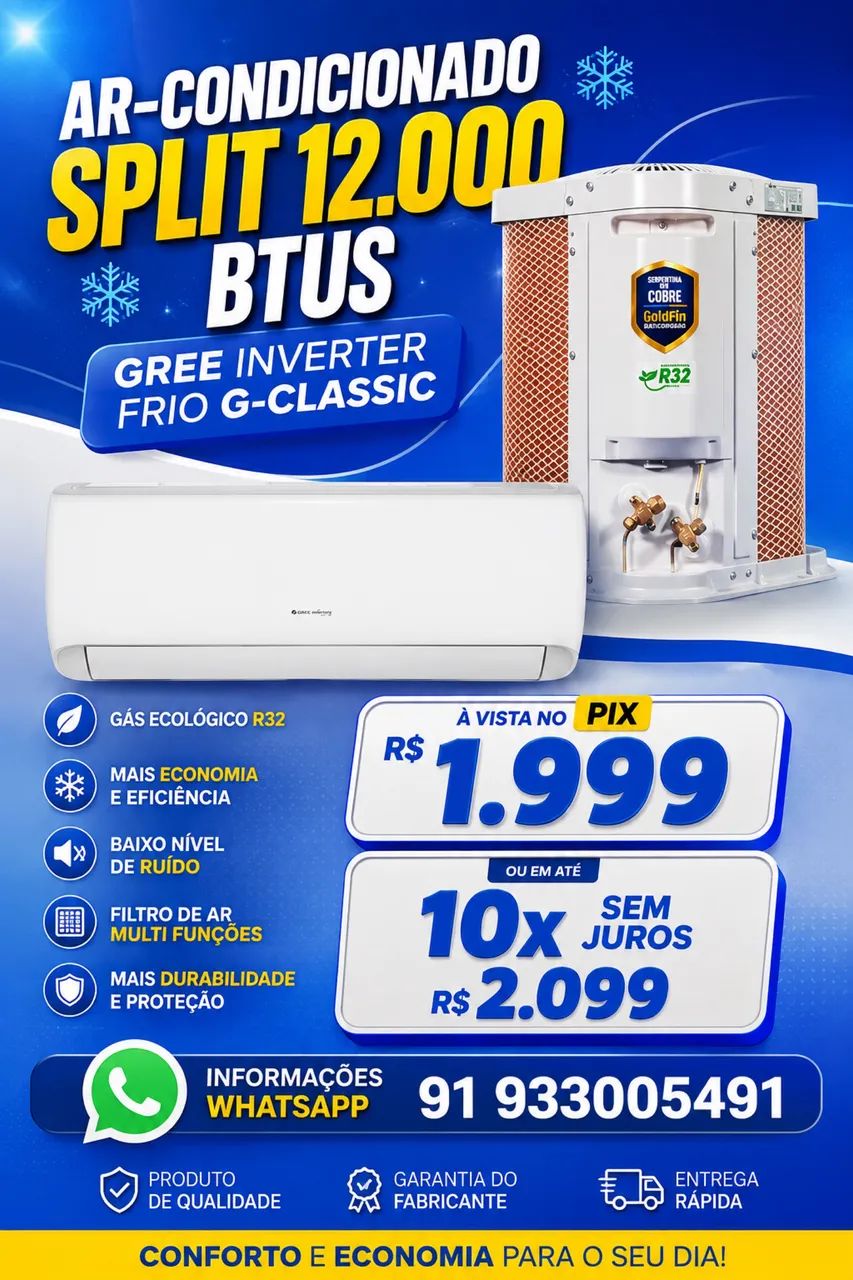 AR CONDICIONADO 12.000 btus 