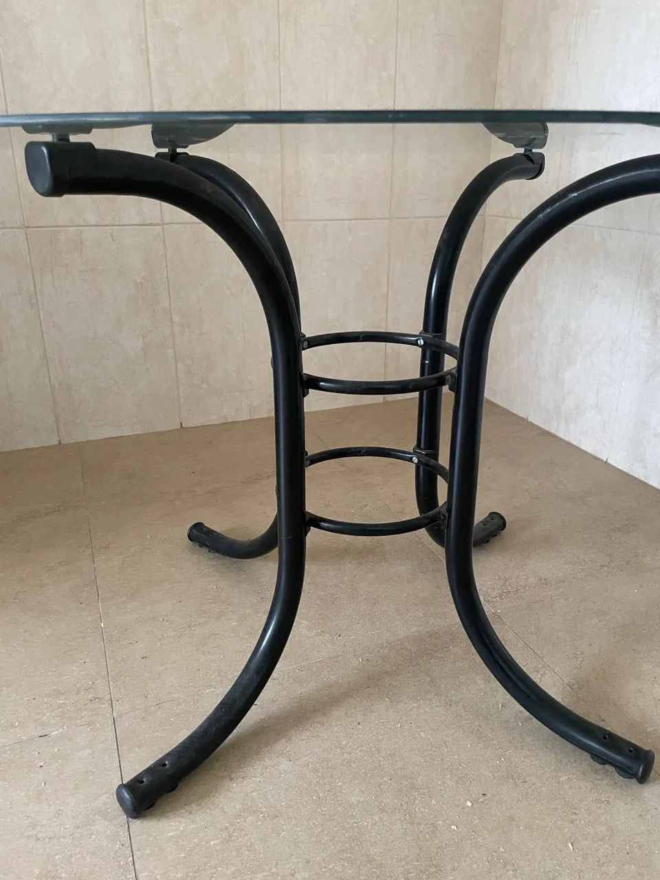 Mesa com tampo de vidro - Foto 4
