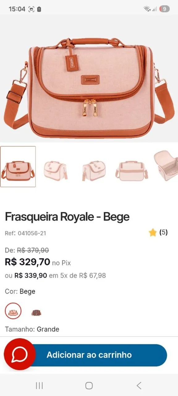 Mala grande e frasqueira  - Foto 5