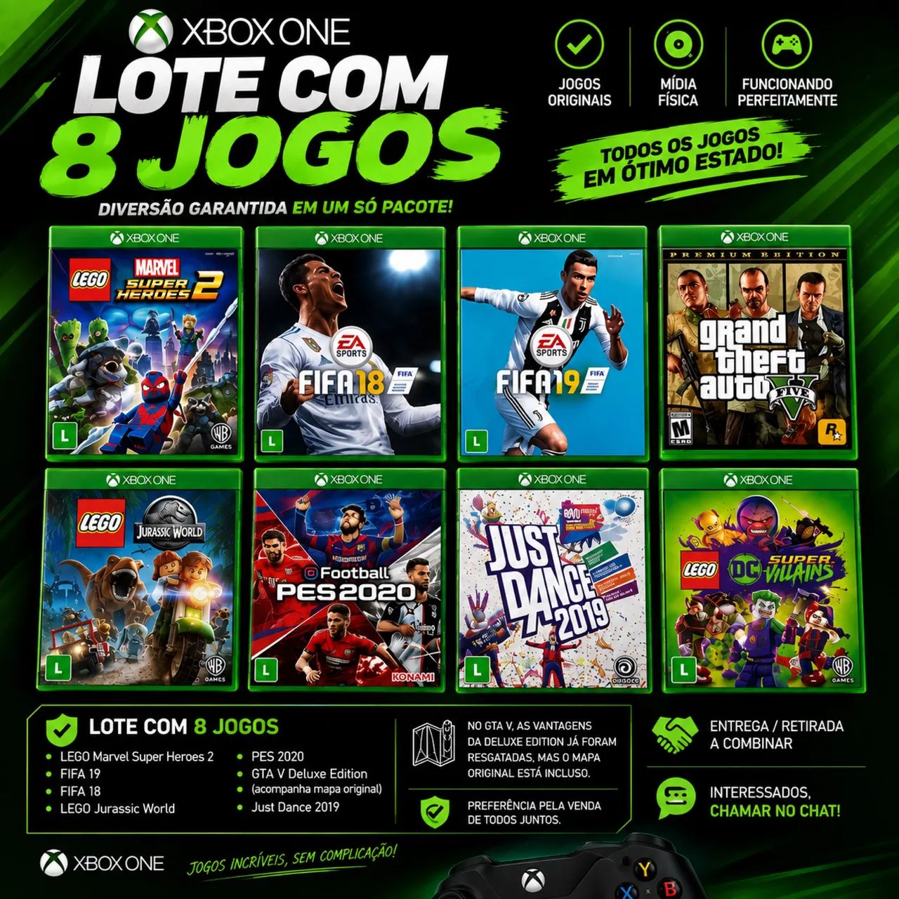 Lote de jogos (XBOX ONE)