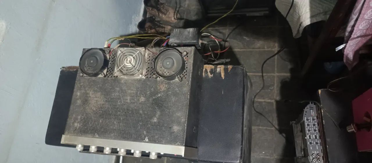 Caixa trio com cabeçote amplificador yang 850 - Foto 5