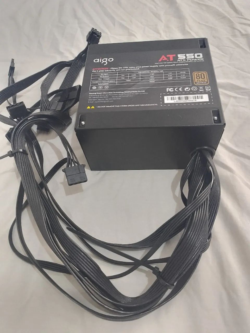 Fonte para PC Aigo Darkflash AT550. 80 plus  - Foto 5
