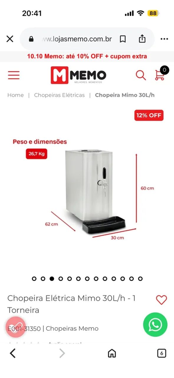 Chopeira slim memo - Foto 5