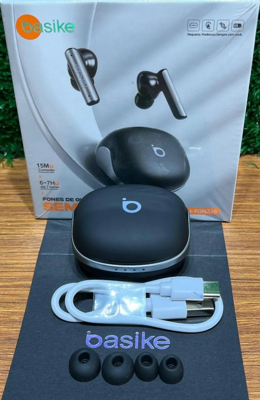 Fone Basike BA-FON-226 - (ANC), Bluetooth 5.4 e Bateria de Longa Duração, Entrega Grátis! - Foto 5