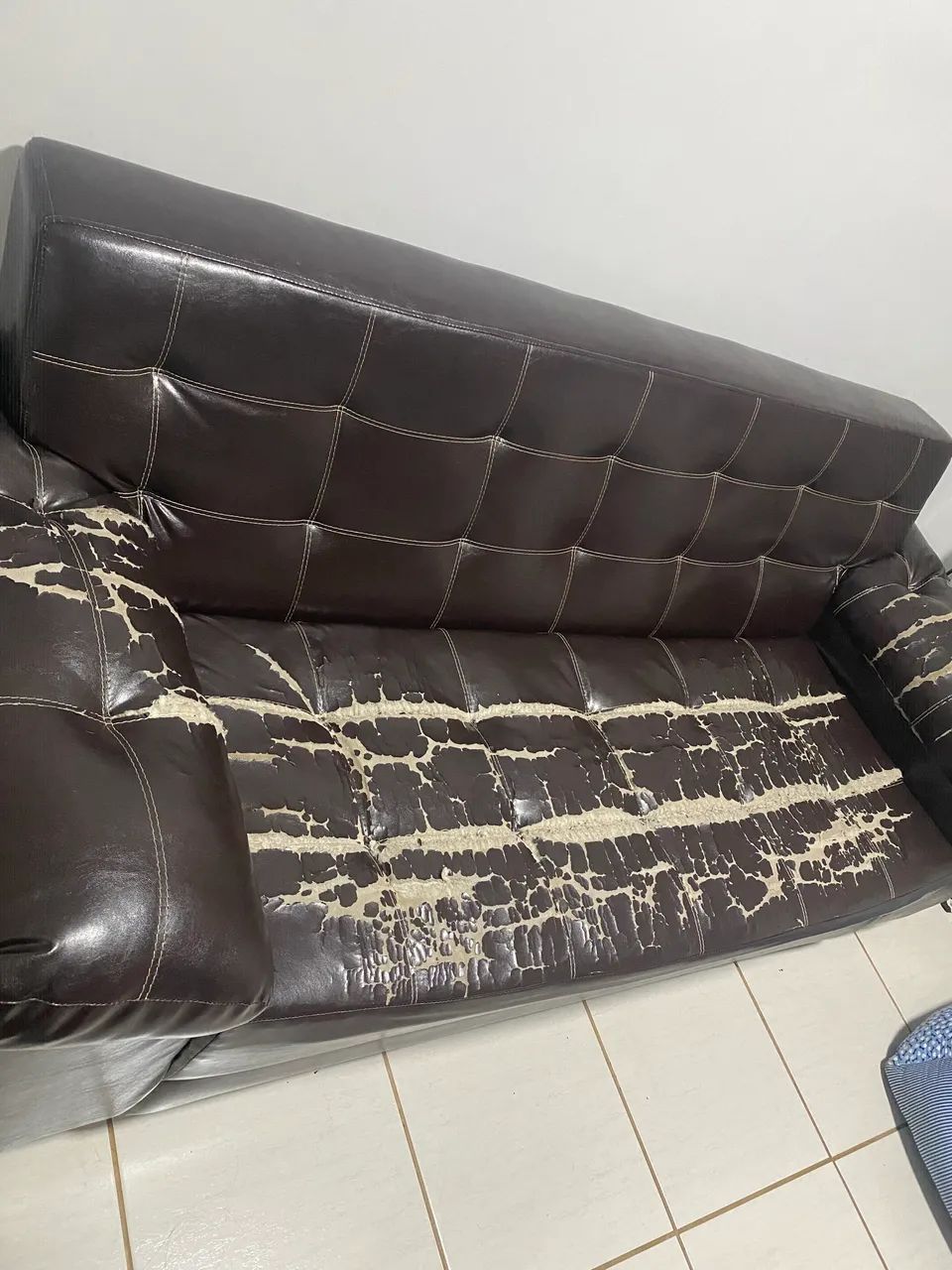 Conjunto de sofás em courino  - Foto 4