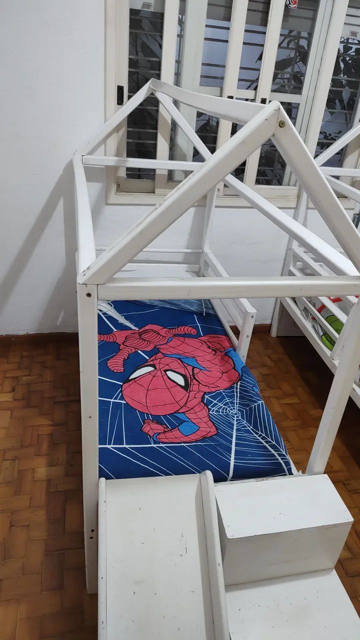 Mini Cama de casinha com colchão  - Foto 3