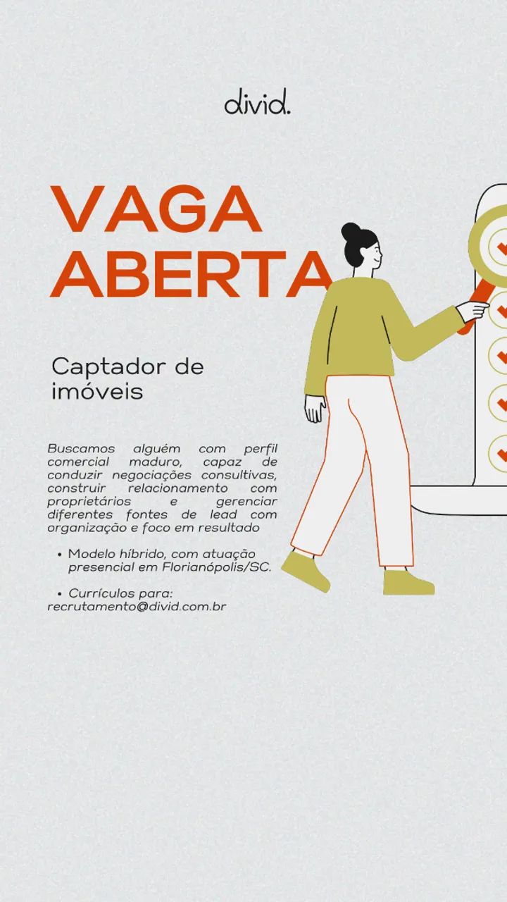 Vaga - Captação de imóveis