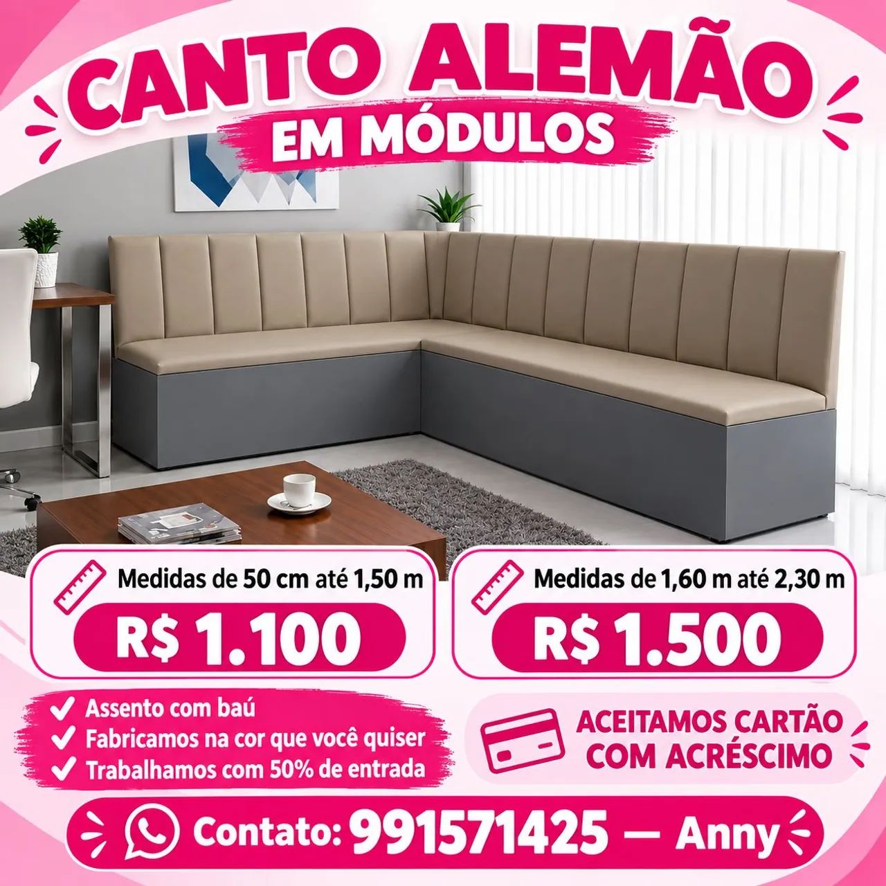 Canto alemão sobre medida  - Foto 4