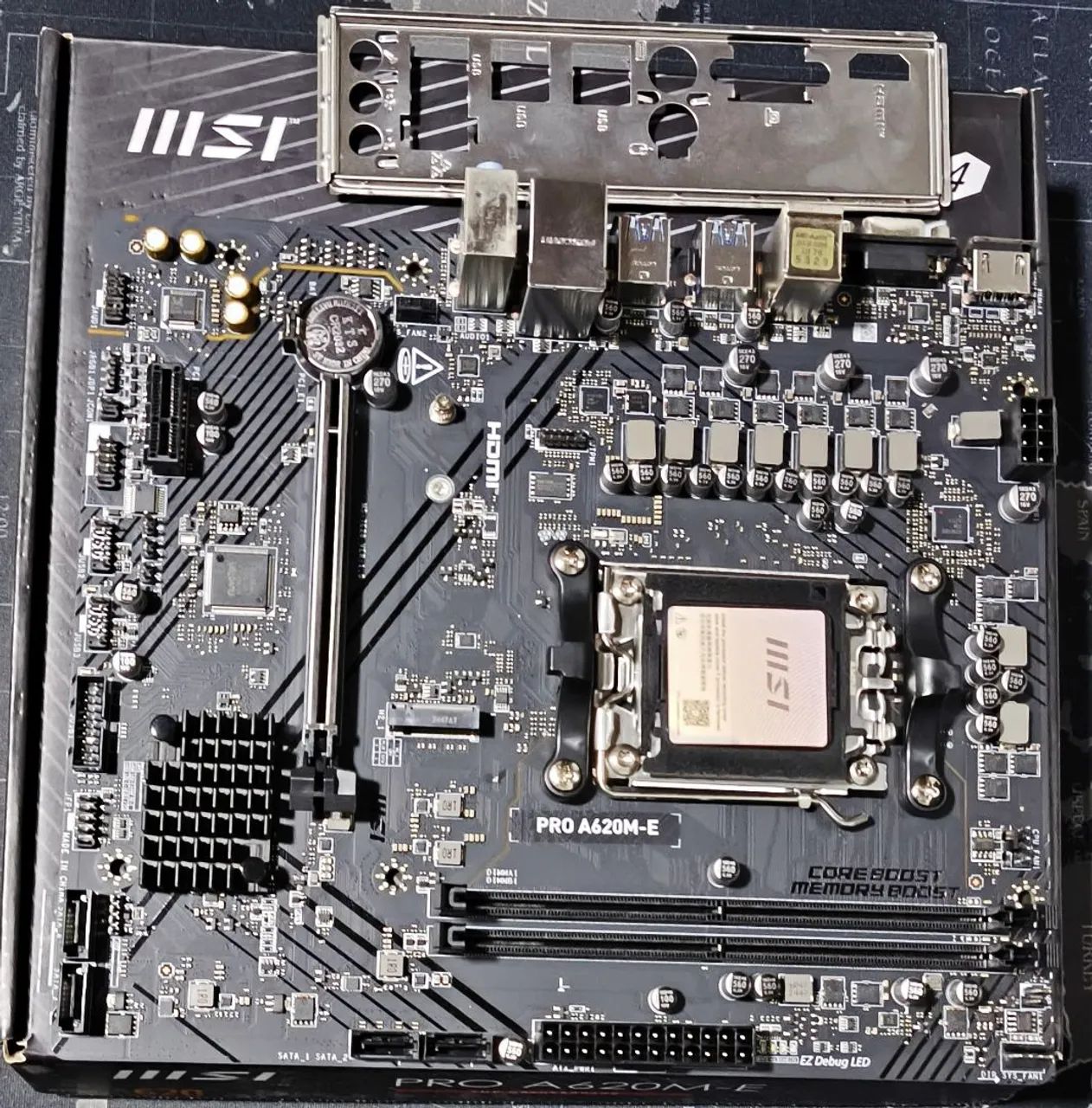 Placa mãe A620M MSI AM5<br>DDR5 <br>Placa mãe para processador AMD AM5 - Foto 3