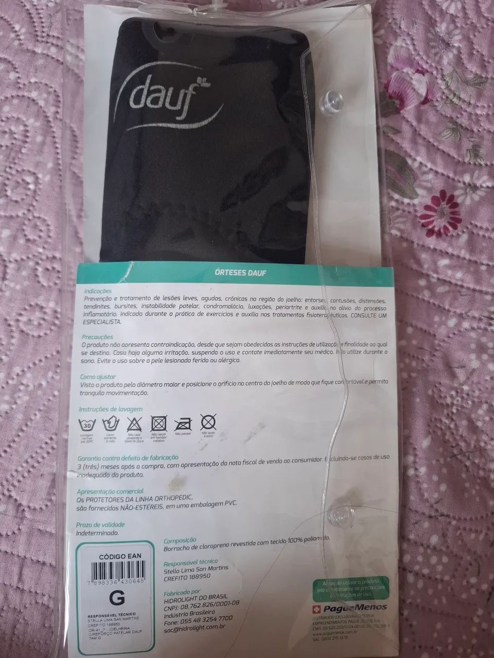 Joelheira com reforço patelar Dauf - Foto 2