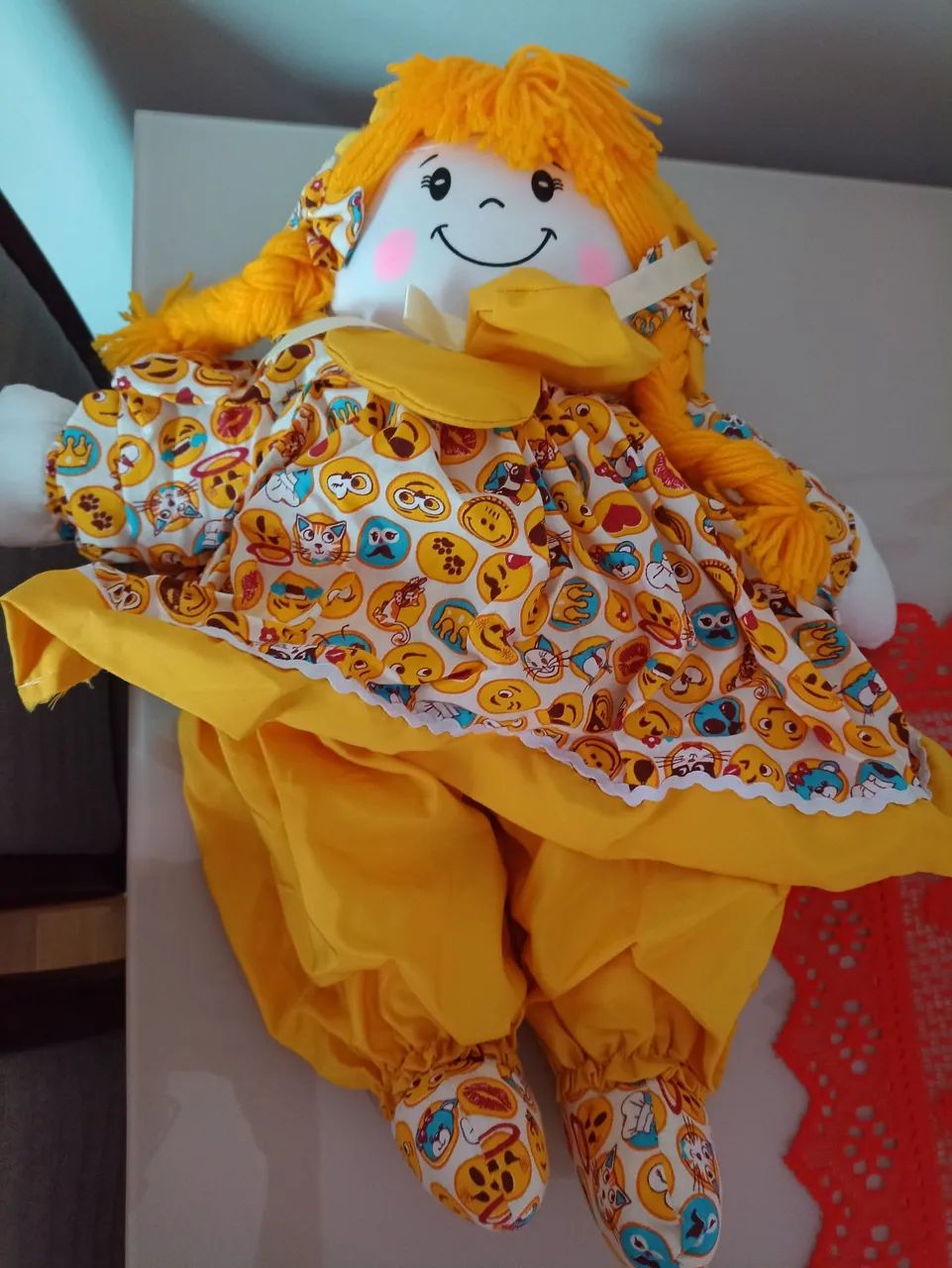 Boneca de pano , artesanal de Tiradentes 54 cm - Foto 4