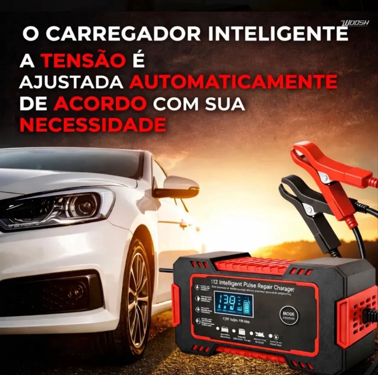 Carregador de Bateria de carro  - Foto 2