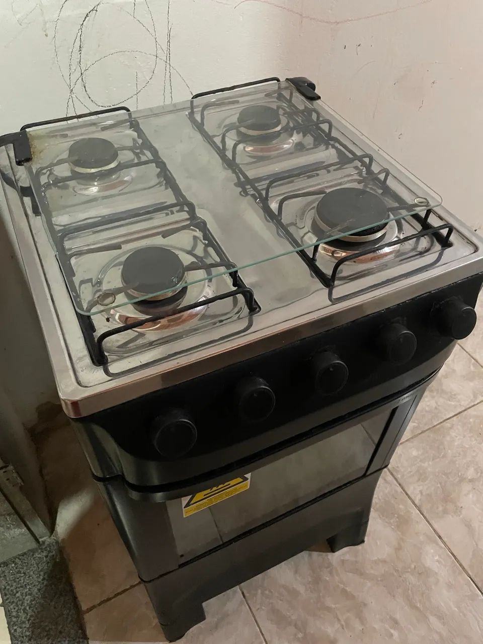 Fogão 4 bocas funcionando tudo as 4 bocas e forno  - Foto 5