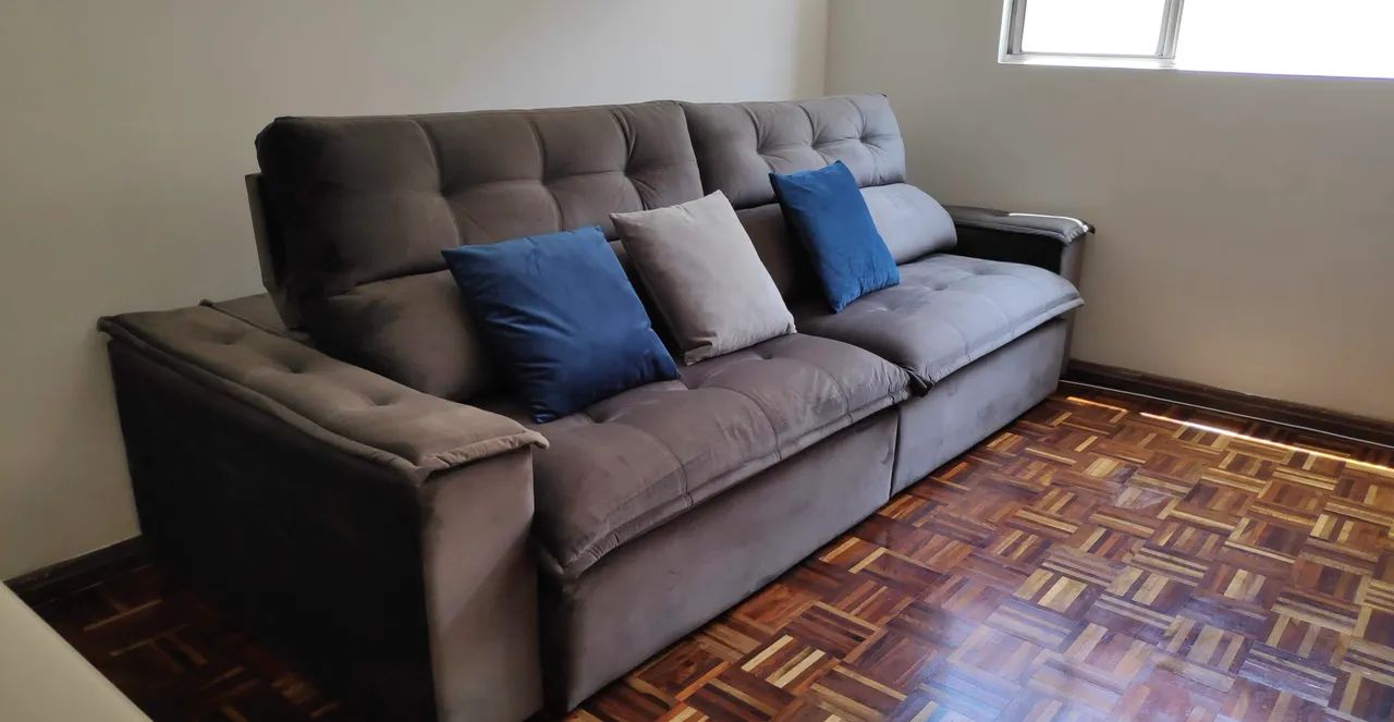 Sofá Top Retrátil semi novo - oportunidade - Aceito oferta - Foto 5