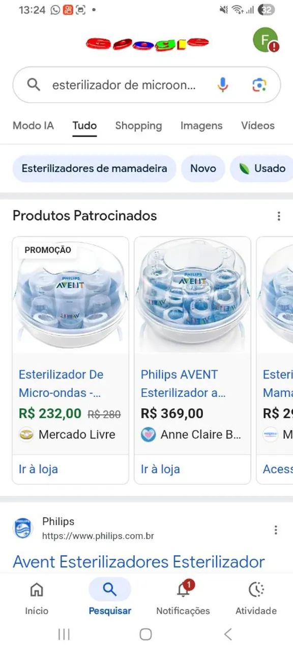 Esterilizador de micro-ondas avent Philips  - Foto 2