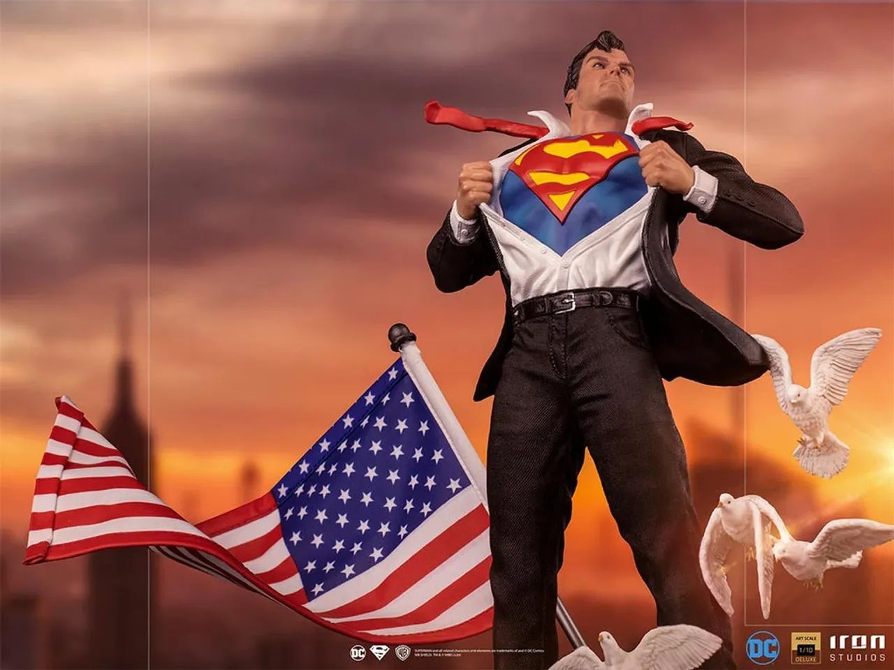 Clark Kent Deluxe - DC Comics - Art Scale 1/10 - Iron Studios - Foto 3