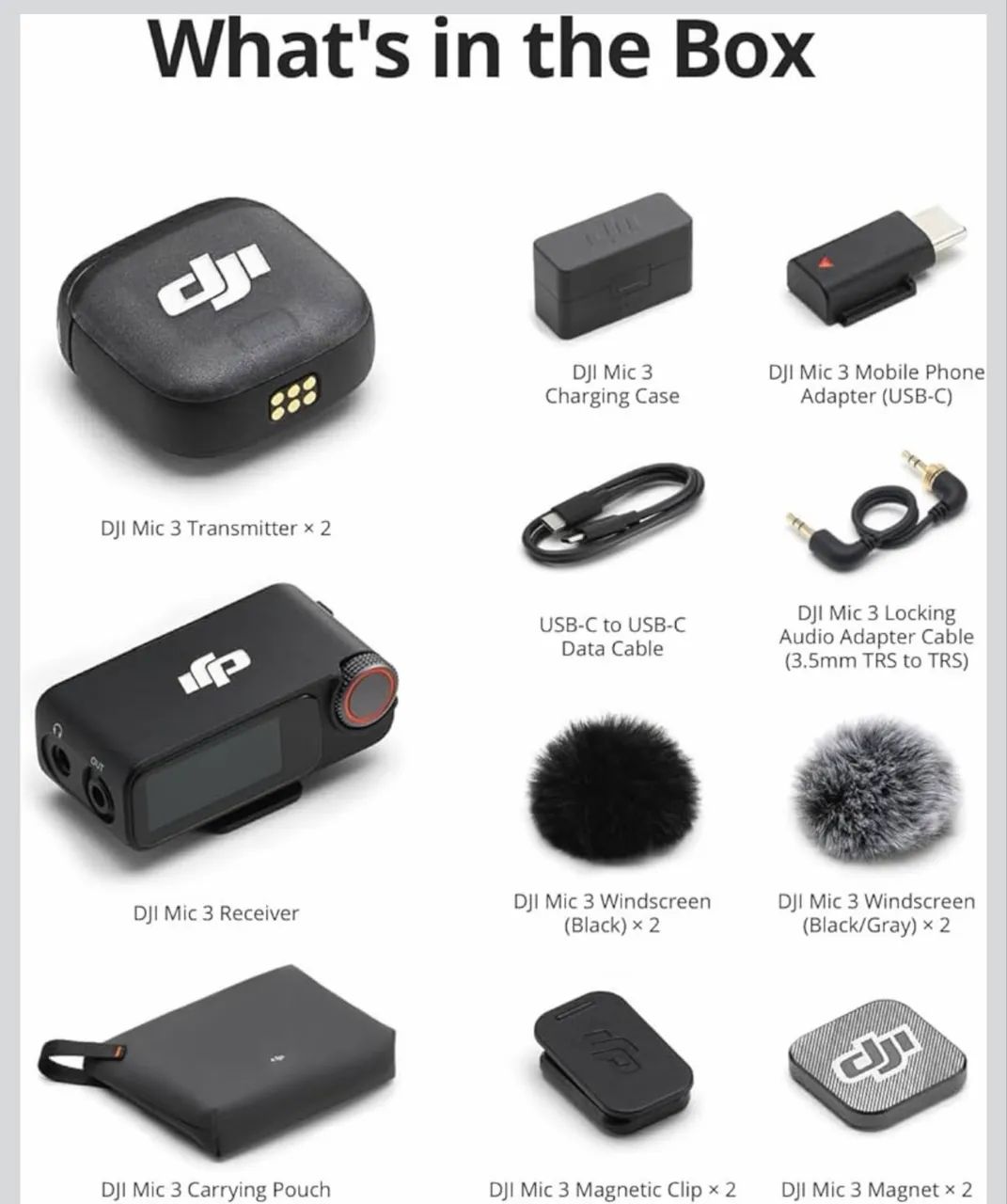 DJI Mic 3 (2 TX + 1 RX + Charging Case) - Foto 4
