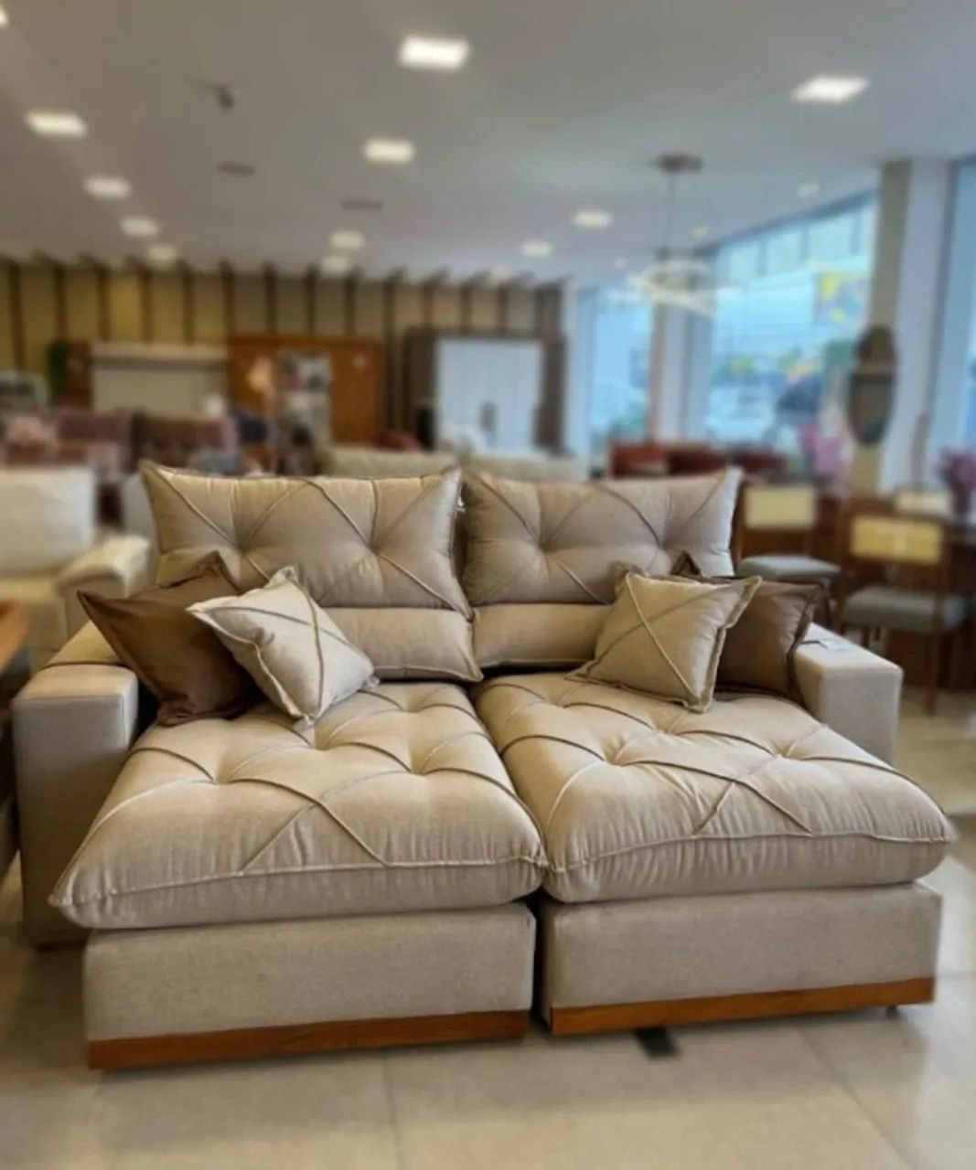 SOFÁ GRAN BELLO 2,30M - VELUDO Premium  MOLAS ENSACADAS - Foto 5