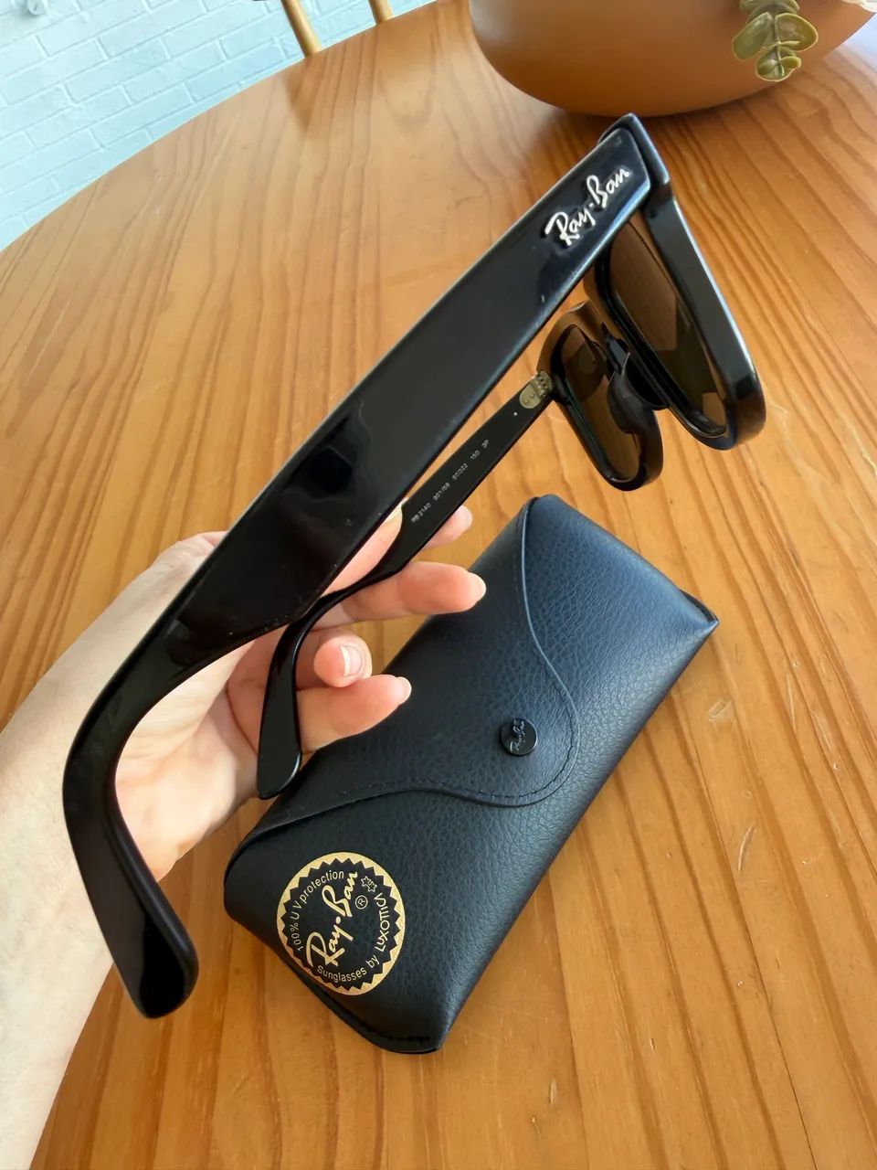 Óculos de sol Rayban modelo wayferer versão polarizada  - Foto 3