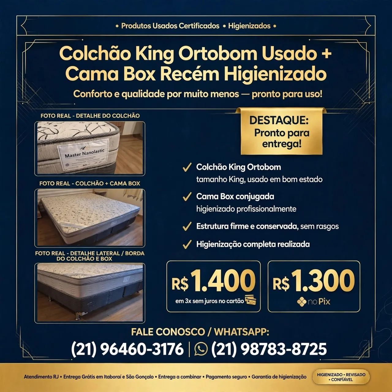 Colchão e base King  - Foto 5