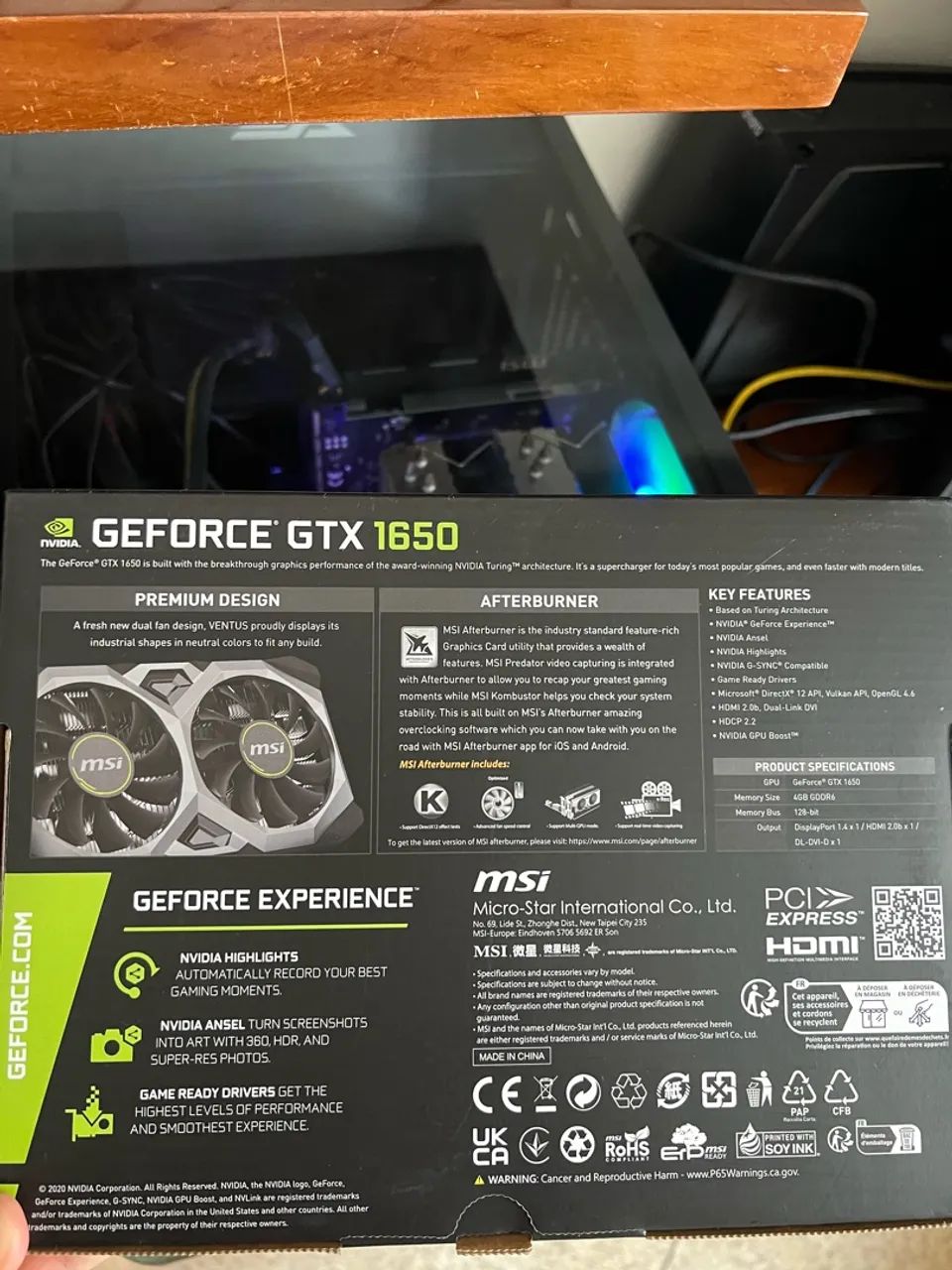 GTX 1650 4GB MSI - Foto 2