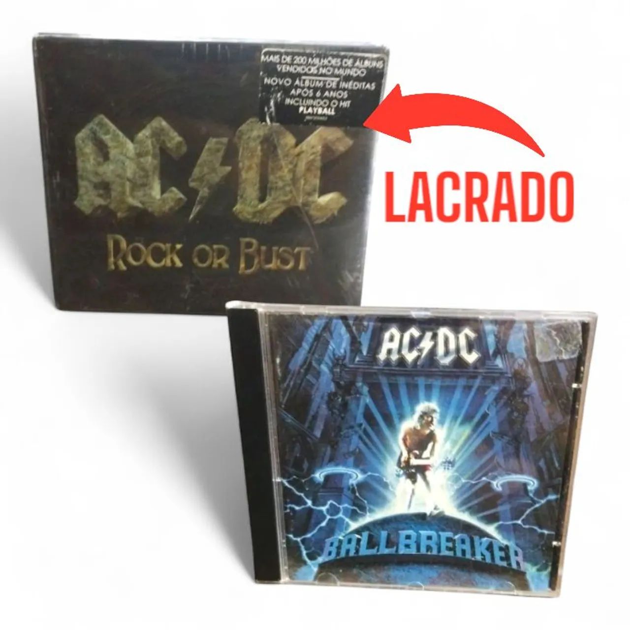 Kit 2 Cds Ac/dc - Rock Or Bust (lacrado) + Ballbreaker Original