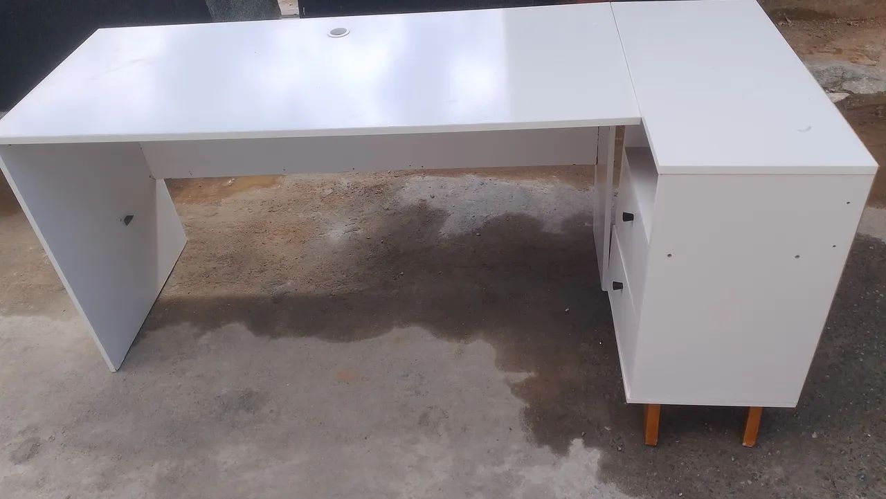 Mesa de escritório em L - Foto 4