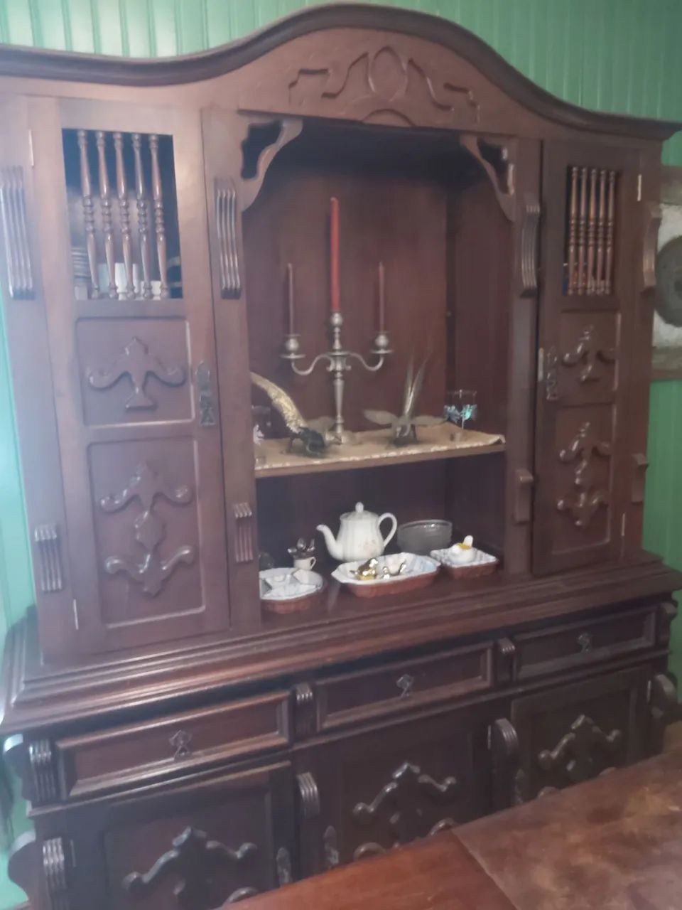 CONJUNTO Mesa + Arca usadas de Imbuia 