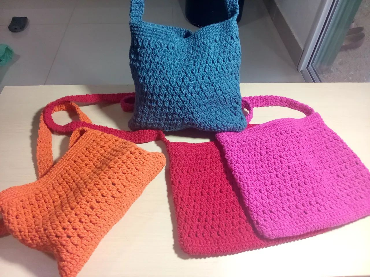 Bolsa De crochê feito a mão  - Foto 3