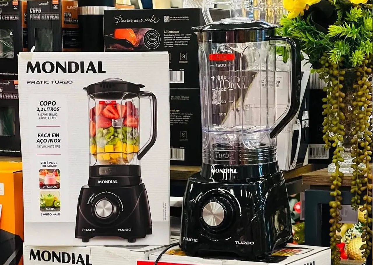 Liquidificador Mondial turbo lacrado sem uso 