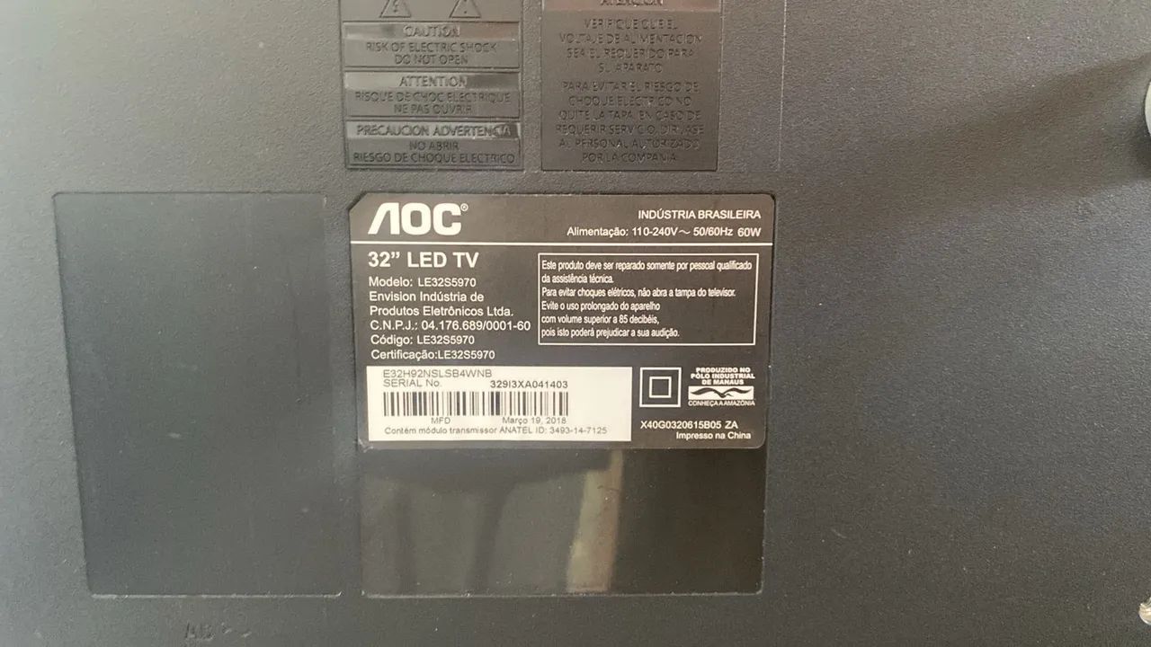 SMART TV AOC 32 POLEGADAS | MODELO LE32S5970 - Foto 4