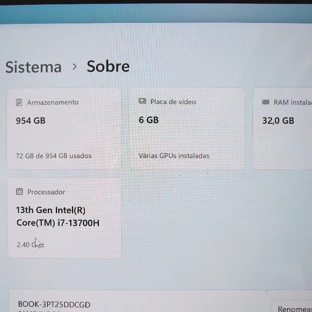 GALAXY BOOK3 ULTRA - I7-13TH, 32GB, 1TB, RTX 4050 - Foto 4