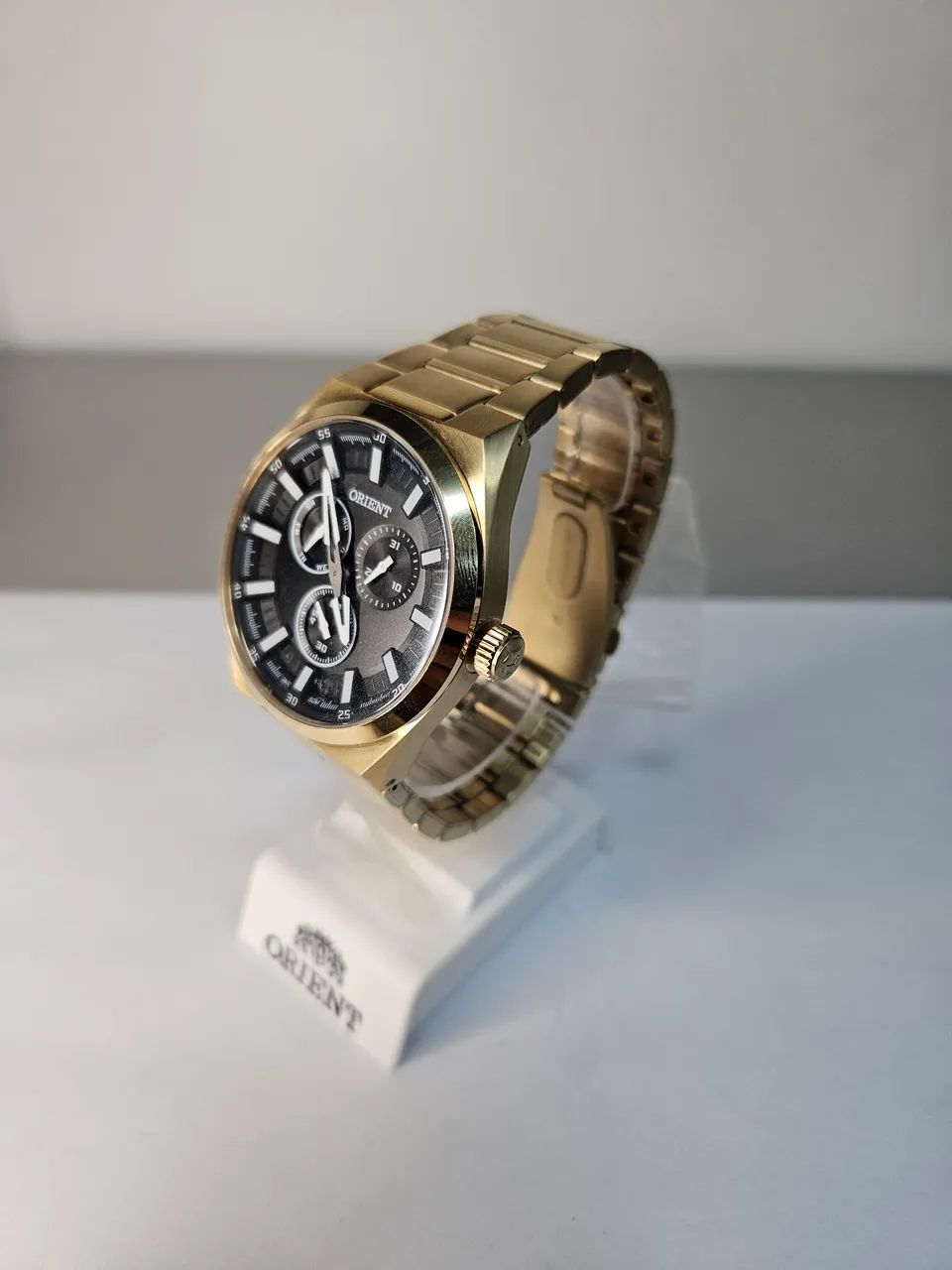 Relógio Quartz Aço Dourado Orient - Foto 3