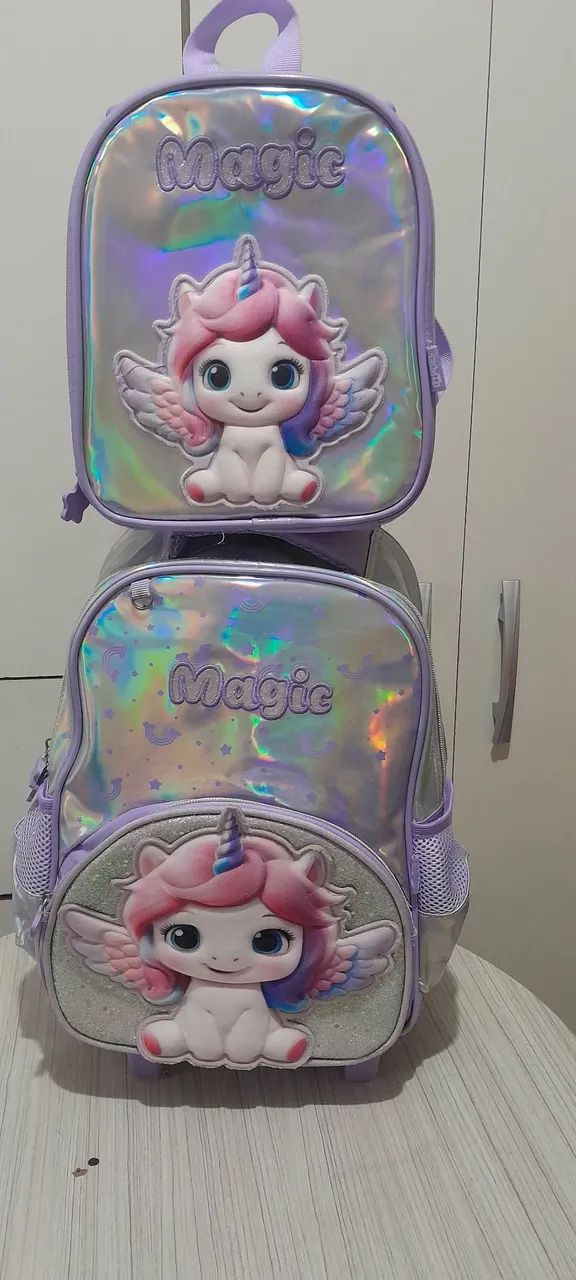 KIT MOCHILA ESCOLAR COM LANCHEIRA 