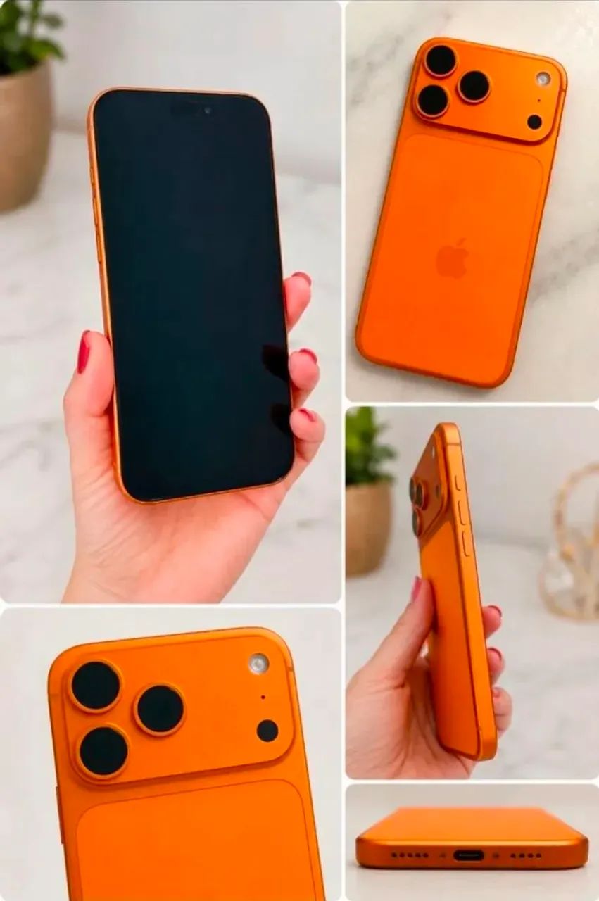 Iphone 17 pro max 256 orange - s/ caixa - Celulares e Smartphones